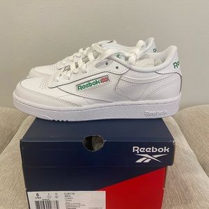 Reebok Club C 85 Mens NWB White/Green Size 6